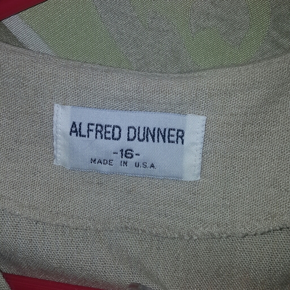 Alfred Dunner Linen Pant Set - Picture 9 of 11